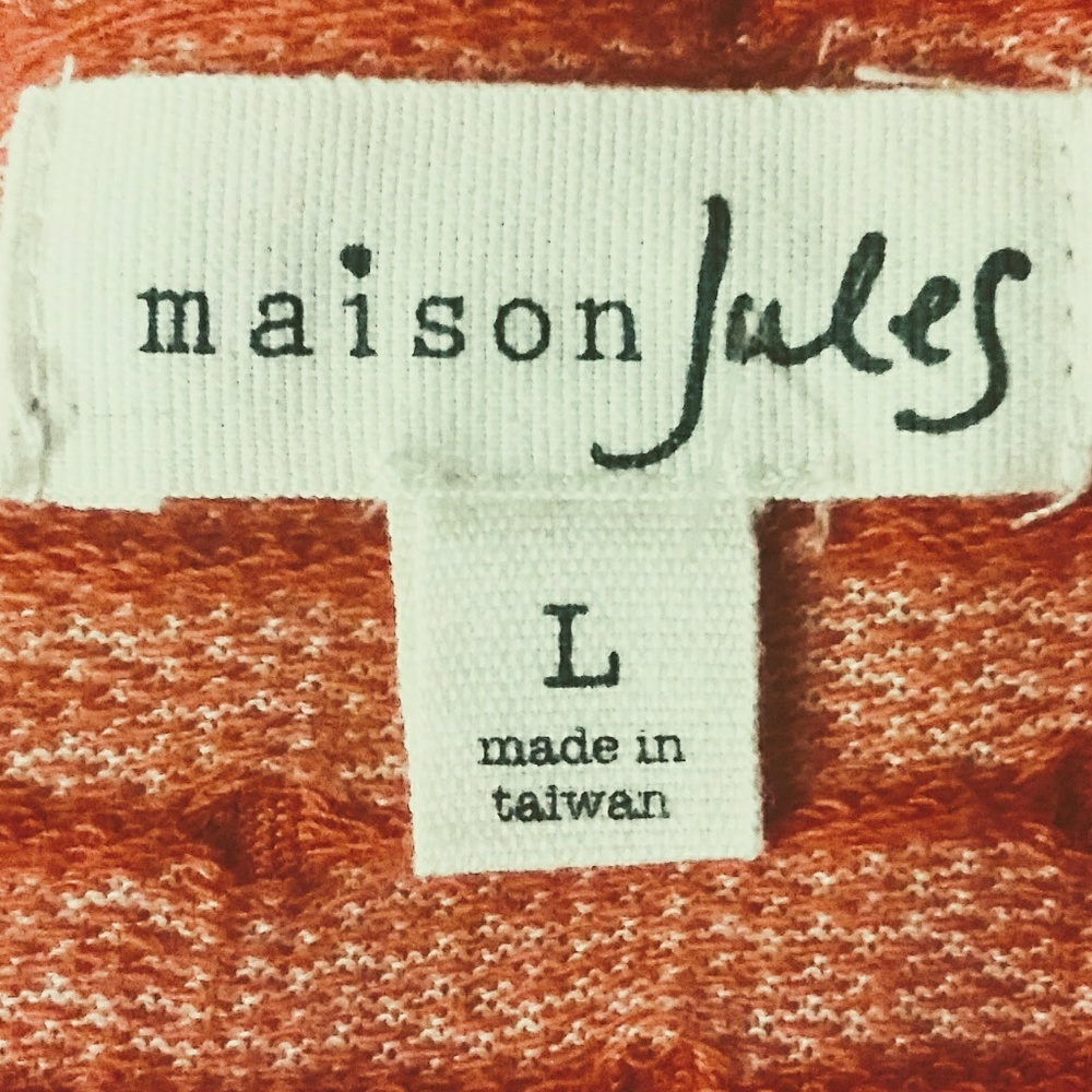 🎀MAISON JULES ORANGE POLKA DOT SHORT SLEEVE DRESS - Picture 6 of 6
